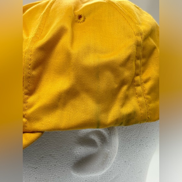 CAT Diesel Power Patch Vintage RARE Caterpillar Engine Adjustable Yellow Hat - Picture 5 of 8